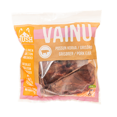 Køb på shop.mush.dk //MUSH VAINU Griseører i pose 1 stk. 200 g (Rabat ved: 6 stk.)